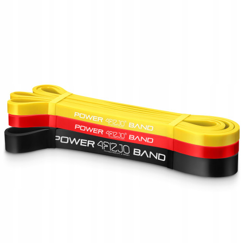 Резинка для фитнеса  4FIZJO Power Band 3 шт 2-17 кг Mix - фото №6